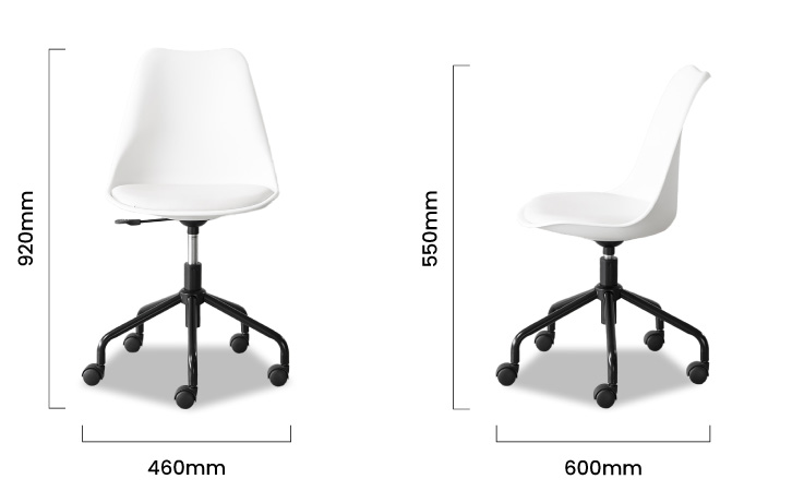 cielo_atom_office_chair_matt_white_dimensions